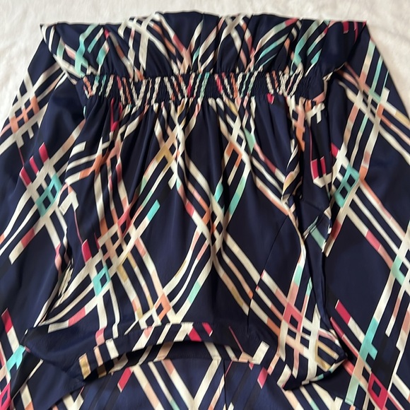 Anthropologie Blue and White Asymmetrical High-Low Sundress - Picture 10 of 12